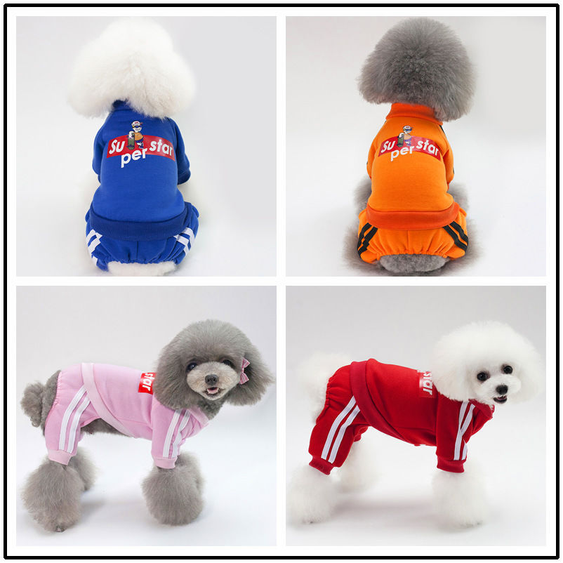 狗狗衣服冬季新款滑板小子卫衣泰迪小型犬宠物秋冬装衣服加绒保暖