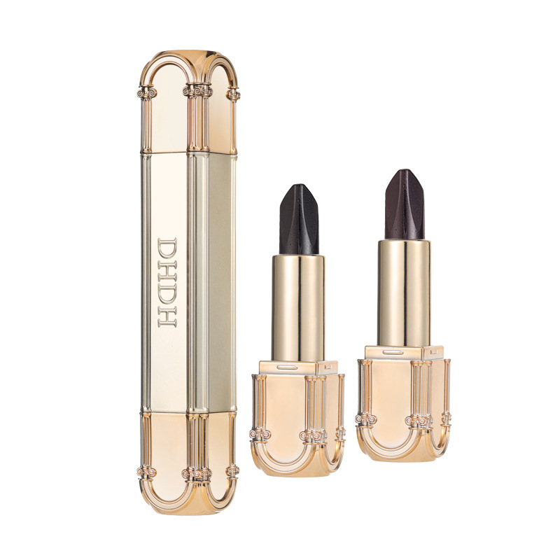 DHDH es pintoresco y cambiante, hermoso lápiz labial de seis colores, niebla mate, no es fácil de desvanecerse, doble efecto.