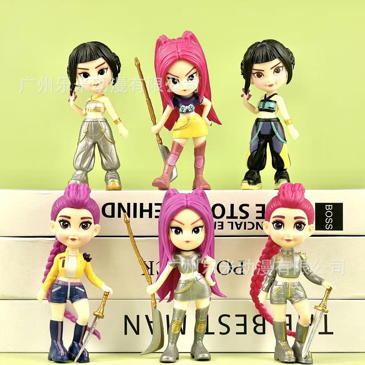 包邮跨境猎魔女团老虎明星手办周边动漫游戏公仔玩偶模型桌面摆件