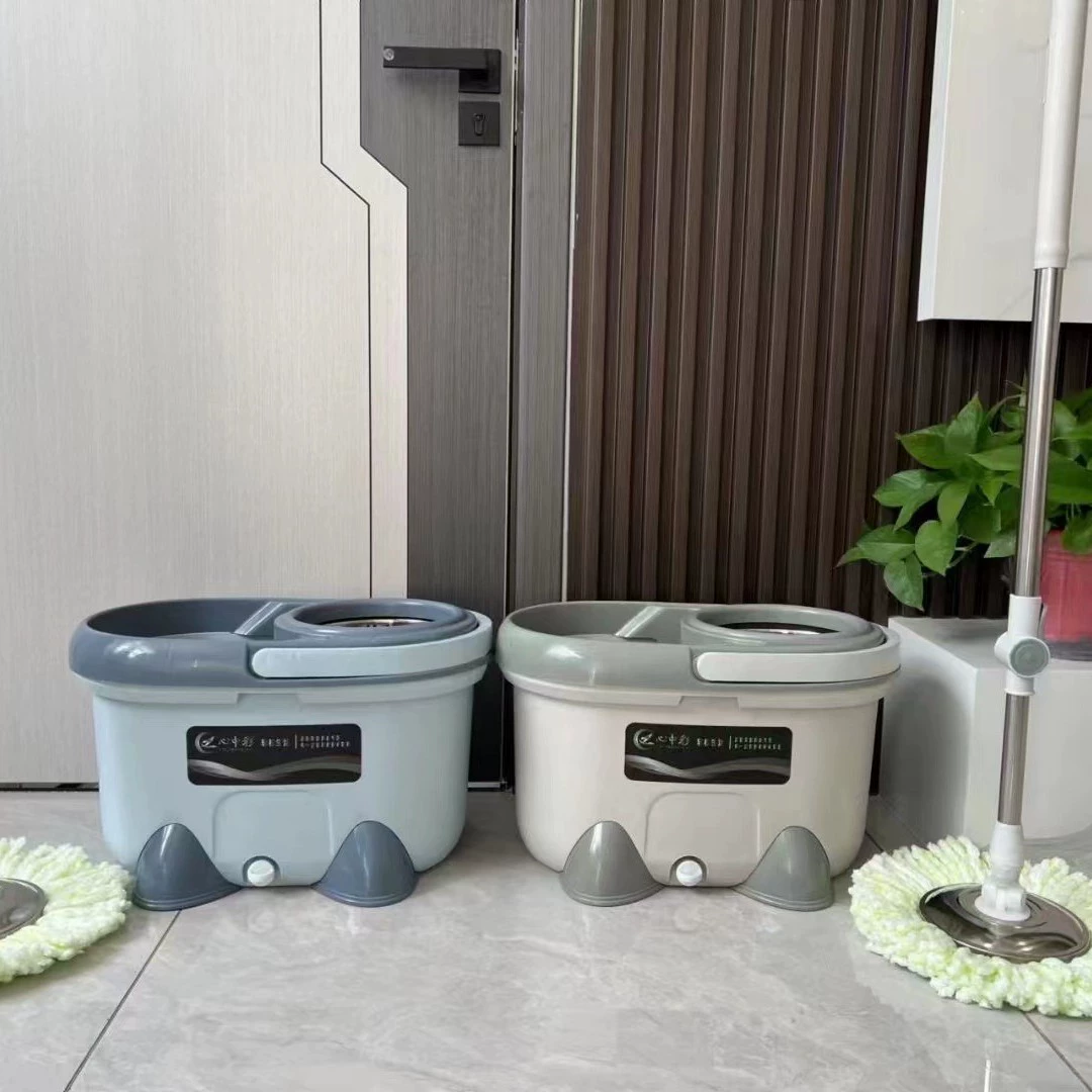 Вращающаяся Швабра раздельного типа, Влажная и сухая, двойного назначения, одна швабра, деревянное ведро в стиле лошади, утолщенная Швабра