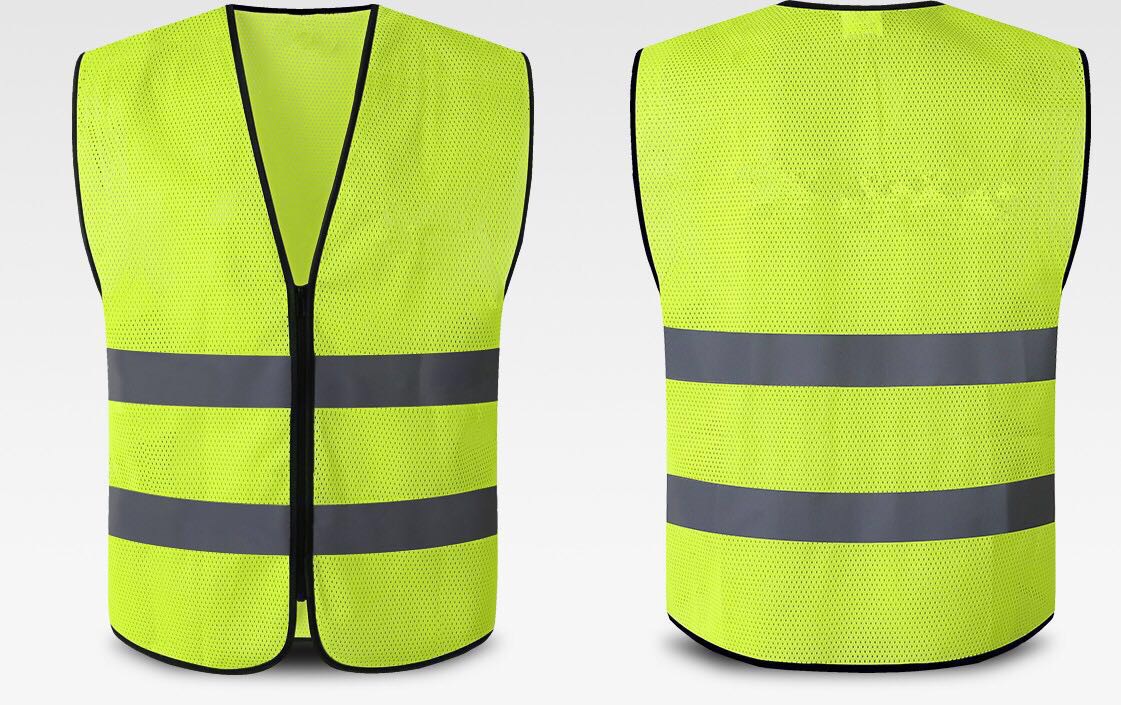 Chaleco reflectante de construcción al por mayor chaleco reflectante Chaleco de protección de seguridad sitio de construcción ropa reflectante chaleco