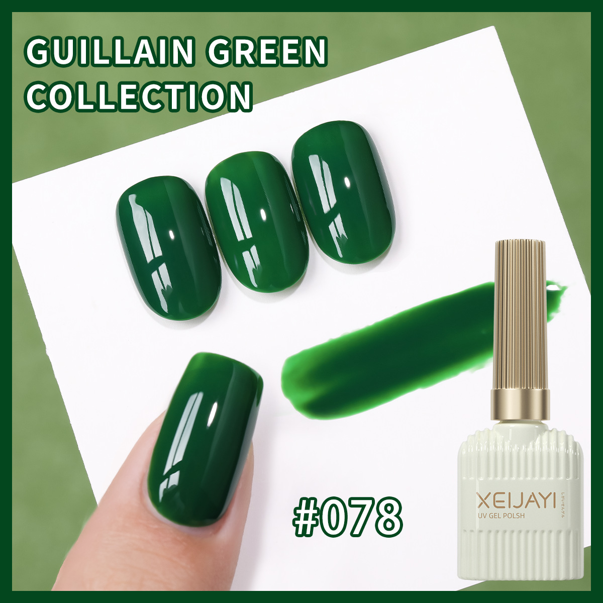 Esmalte de Uñas en Gel de Color Sólido de Secado rápido para Salón de Uñas