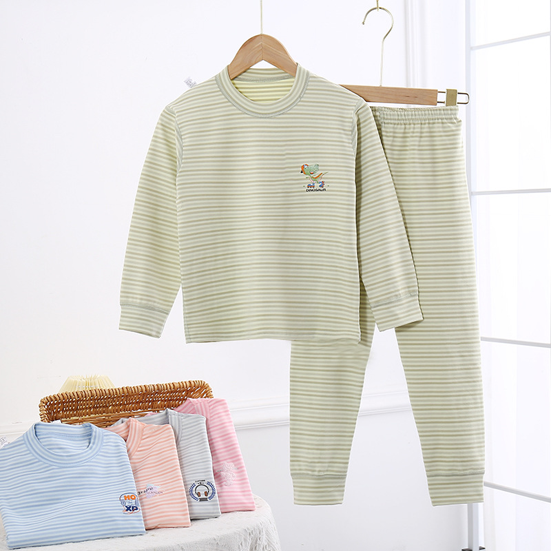 children's velvet antibacterial keep warm underwear