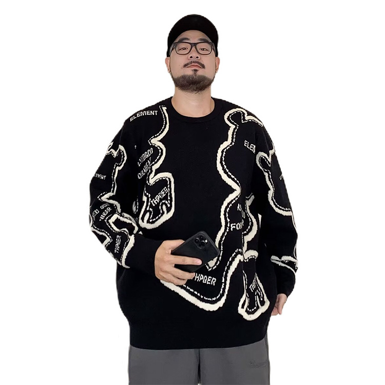 Explosiones transfronterizas de tamaño europeo jersey de punto suéter cardigán chaqueta otoño invierno nueva fábrica de calor al por mayor