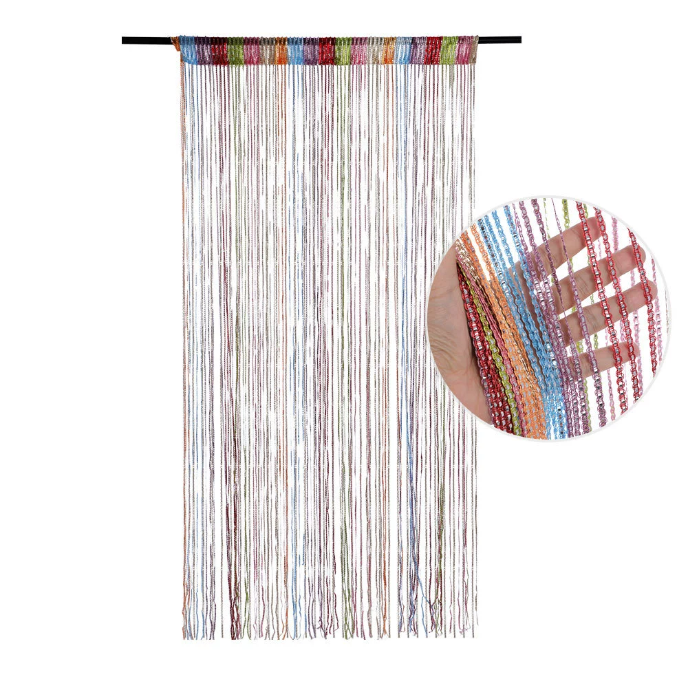 Шёлковые нити, занавеска для дома, для гостиной, ткань с кистями