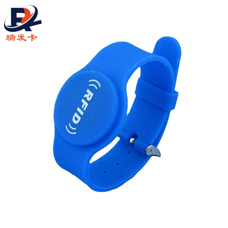 RFID彩色硅胶手环ICID智能芯片卡M1门禁卡NFC游泳运动手腕带