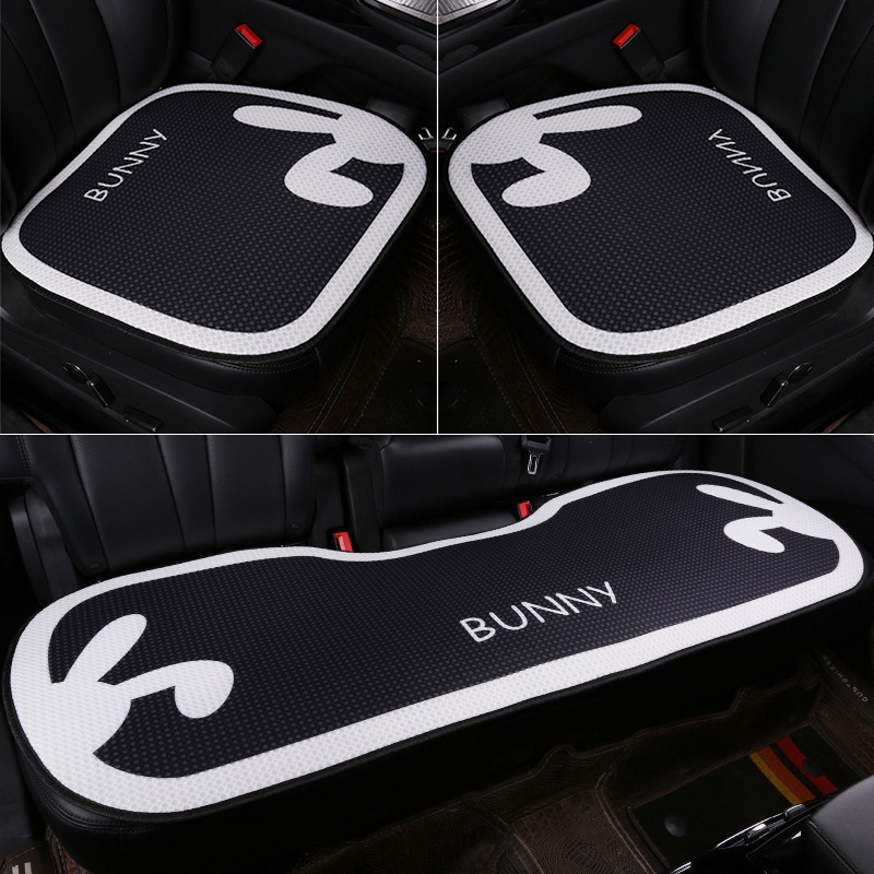 New Car Seat Cushion, Universal for All Seasons, Linen Seat Cushion, Half-Wrapped Waist-Cushion, Summer Cooling Pad, Non-Slip Breathable Seat Cushion Cover