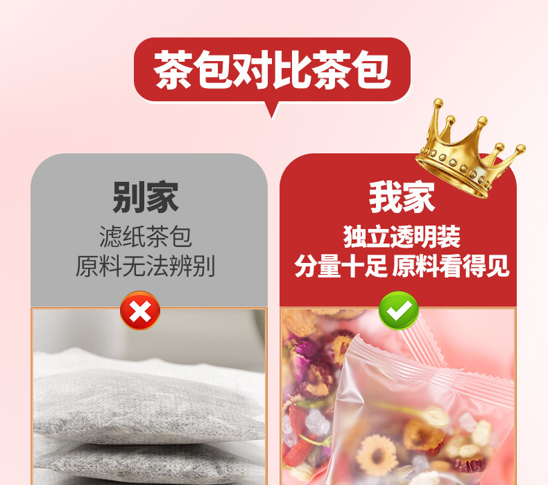 Yu Yang Ji Ginseng Longan Eight Treasure Tea 100g Gift Box Herbal Blend with Red Dates Goji and Rock Sugar quality and texture
