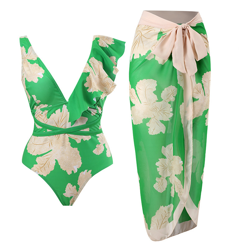 245g Weight Sleeveless Sleeve Length Polyester Fabric Type Regular Top Length One-pieces Tops Type 2 Pieces Set Quantity Swimming Pool, Beach Occasion Strap Neckline Skinny Fit Type Round Dots, Tree, Flower, Dragonfly Pattern Women's Gender Beach Style Women's Beach Round Dots Tree Flower 2 Pieces Set Bikinis Swimwear 9