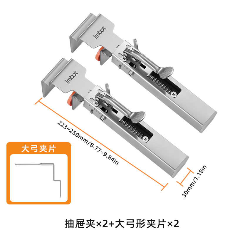 Clip de fijación de instalación de cajón Clip de cajón de prensa Clip de fijación de instalación de cajón sin manija