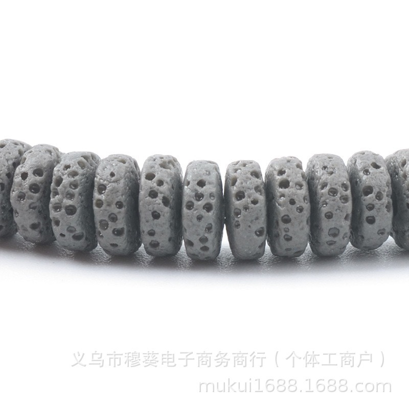 香薰彩色火山石车轮珠隔片DIY手链项链饰品配件半成品串珠批发|undefined