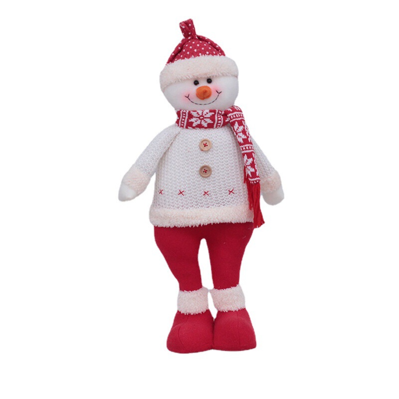 クリスマス装飾品18インチ立ち姿サンタクロース雪だるま人形鹿人形デパートのショーウインドー|undefined