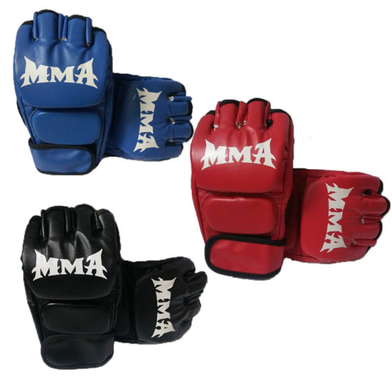 Boxing Gloves Half Fingers MMA Boxing Gloves Thickened Adult Gloves Sandbelt Sandbag Fighting Fighting Boxing Gloves