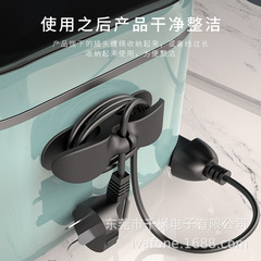 新しいキッチンコードクリップケーブルワインダープラグホルダー壁電源コード管理保管と整理データケーブル管理