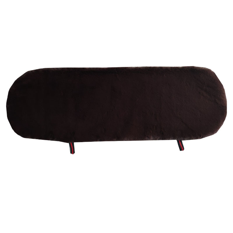 Autumn and Winter encryption thickened imitation rabbit fur three-piece car cotton cushion square cushion imitation wool car cushion without back cushion
