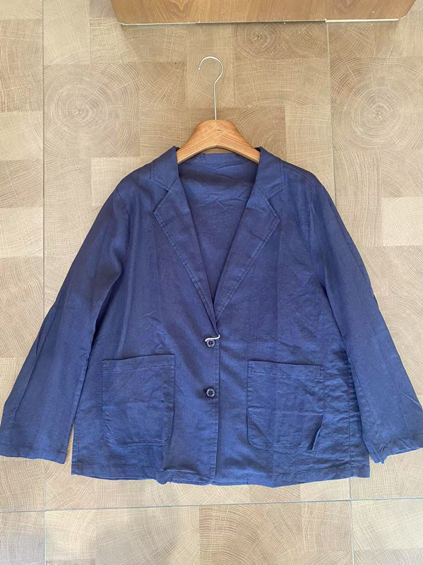 Retro Artistic Cotton-linen Blazer, New Autumn Japanese Style, Loose Casual Slim-fit Versatile Niche Women's Suit Jacket_ecoleips.com
