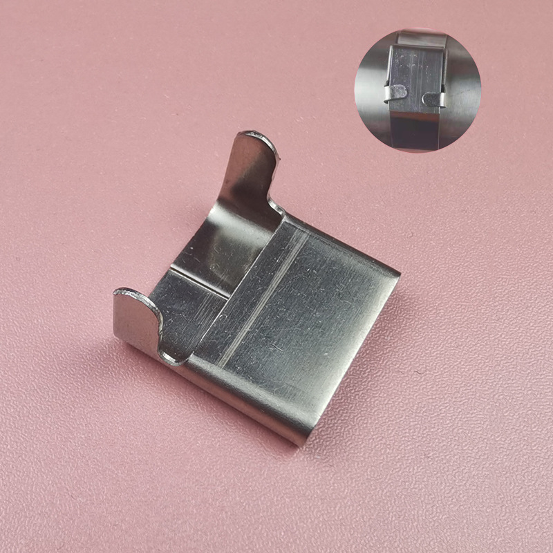 L型不锈钢扎带扣6.4 9.512.7 19 25 32 加厚亮面无毛刺抗拉闭口式