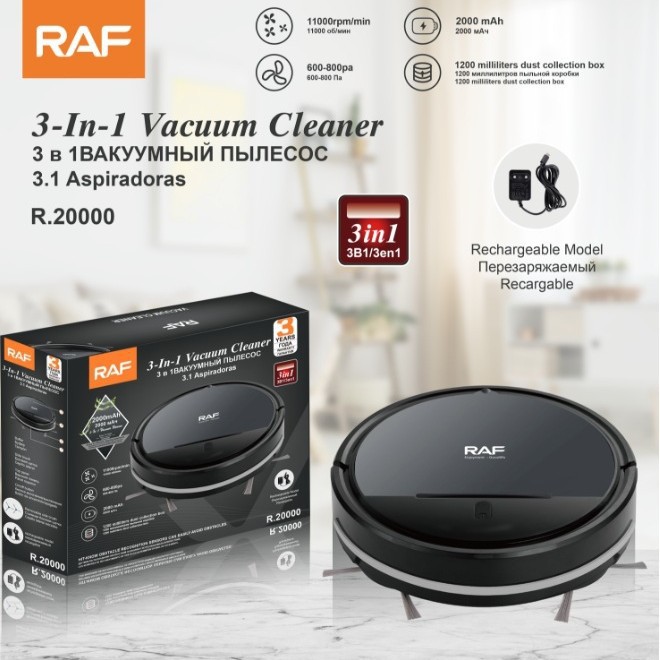 Raf Cross-Border Intelligent Sweeping Robot Fully Automatic Intelligent Rechargeable Cleaner Suction and Sweeping All-In-One Sweeping R20000