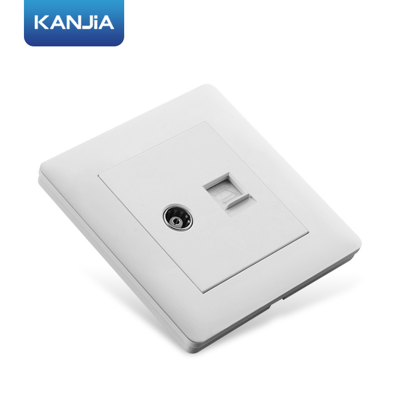 Household 86-type concealed switch socket panel Network cable optical fiber information voice cable TV computer socket Household 86-type concealed switch socket panel Network cable optical fiber information voice cable TV computer socket