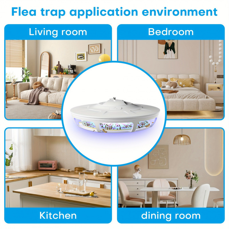 2026新款跨境代发带紫外线灯的跳蚤器