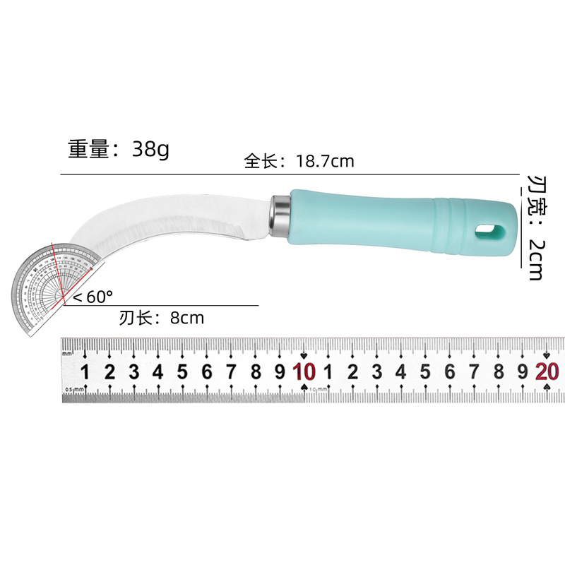Pelador y cuchillo de frutas de acero inoxidable con mango de colores herramienta de cocina multifuncional para uso doméstico