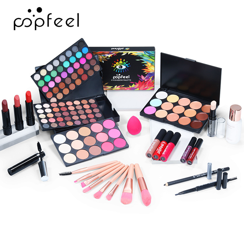 Set completo per il trucco leggero POPFEEL Makeup Master per principianti - Confezione regalo per il trucco_voghion.com
