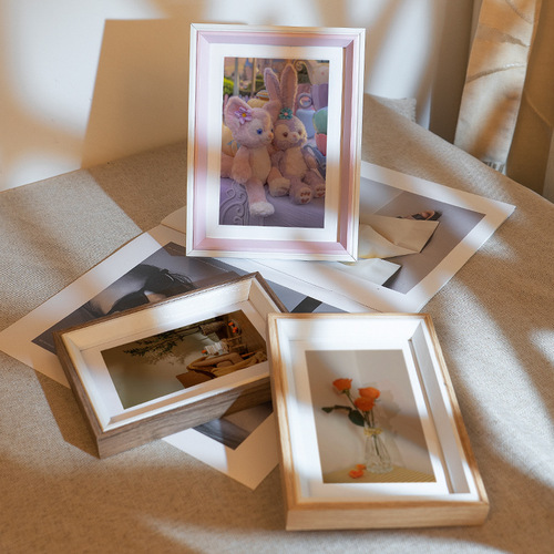 Creative color matching wooden photo frame table hanging wall 5 6 inches 7 8 10 A4 12 inches photo studio framed photo frame wholesale