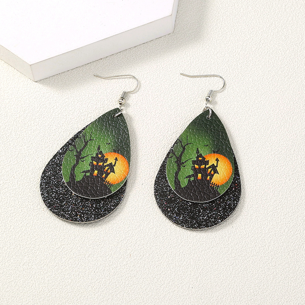 Halloween Series Funny Dark Forest Resin Earrings Wholesale display picture 2