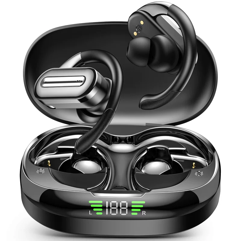 Беспроводная спортивная Bluetooth-гарнитура SP36, с ушным крючком, вращающимся держателем, ультрадлительное время работы, ENC шумоподавление для звонков
