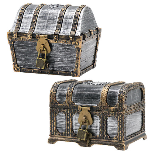 Amazon Hot Selling Pirate Treasure Hunting Box Children's Treasure Box Retro Plastic Large Treasure Box Toy Manufacturer