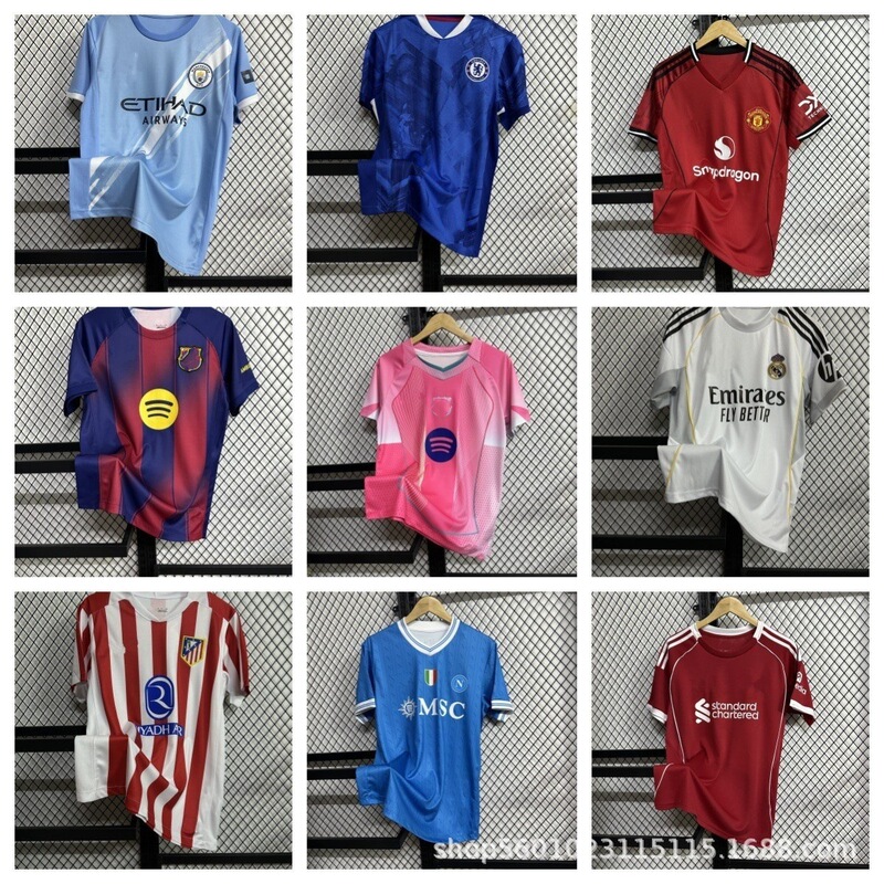 2526 season new fans AC Paris Manchester City Real Madrid Barcelona Miami Sao Paulo Thai version jersey football uniform