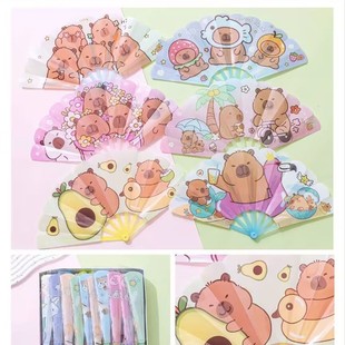 Pp 70% Fold 201 Series Fan Cute Cartoon Folding Fan Summer Creative Classical Folding Fan Girl Folding