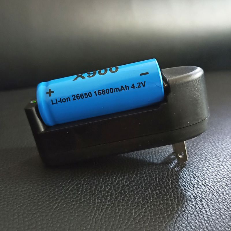 大容量26650锂电池3.7V/4.2V白激光强光手电筒可充电池高动力锂电|undefined
