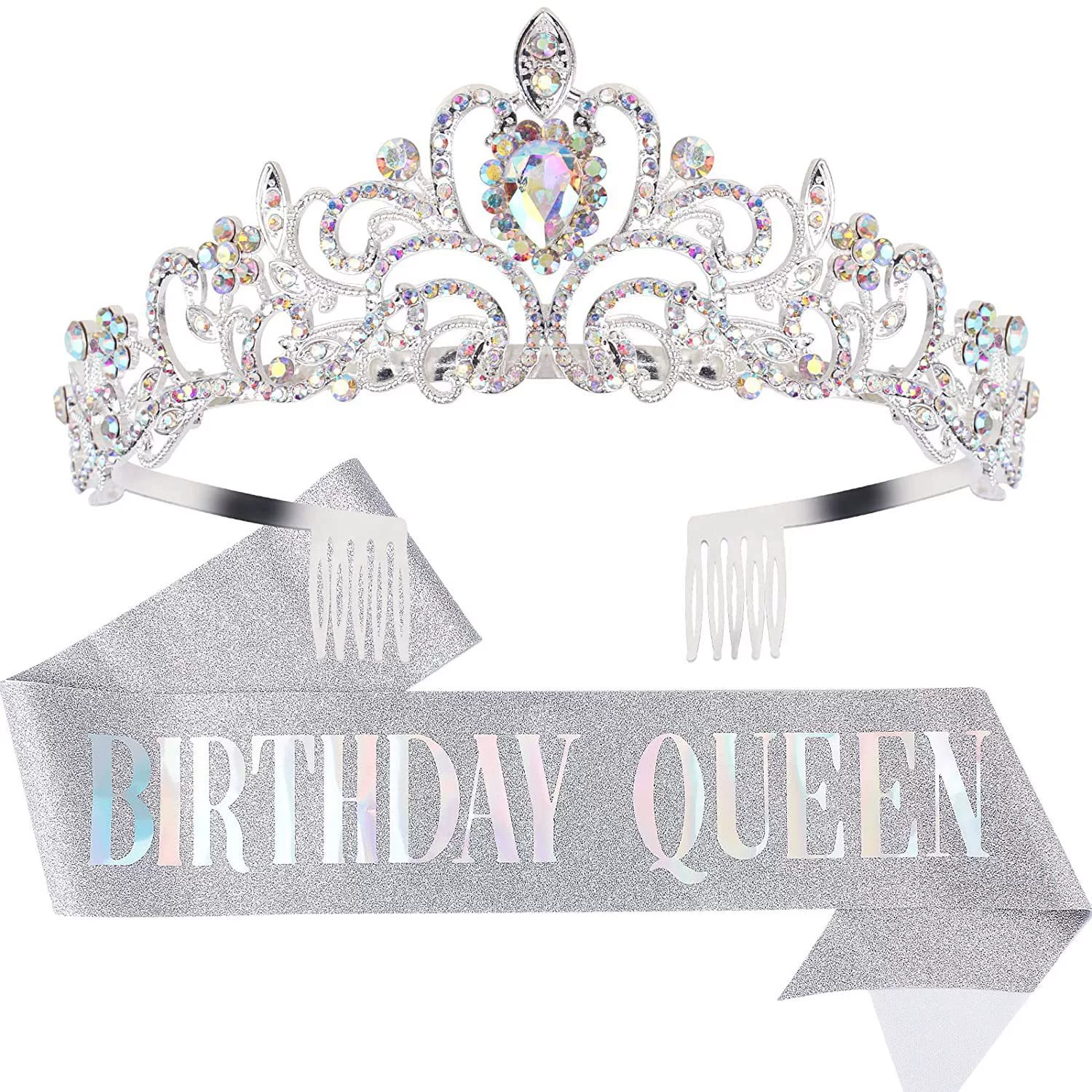 Европейско-американский набор на день рождения: наплечная лента-корона BIRTHDAY QUEEN/GIRL, праздничный набор