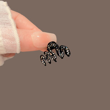 精致韩国水钻波浪小抓夹小号公主头发饰刘海前额侧边发卡发夹头饰