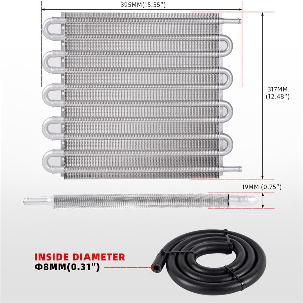 Cross-border special for automobile modification parts air conditioning exhaust tube condenser condenser tube universal oil cooler heat dissipation