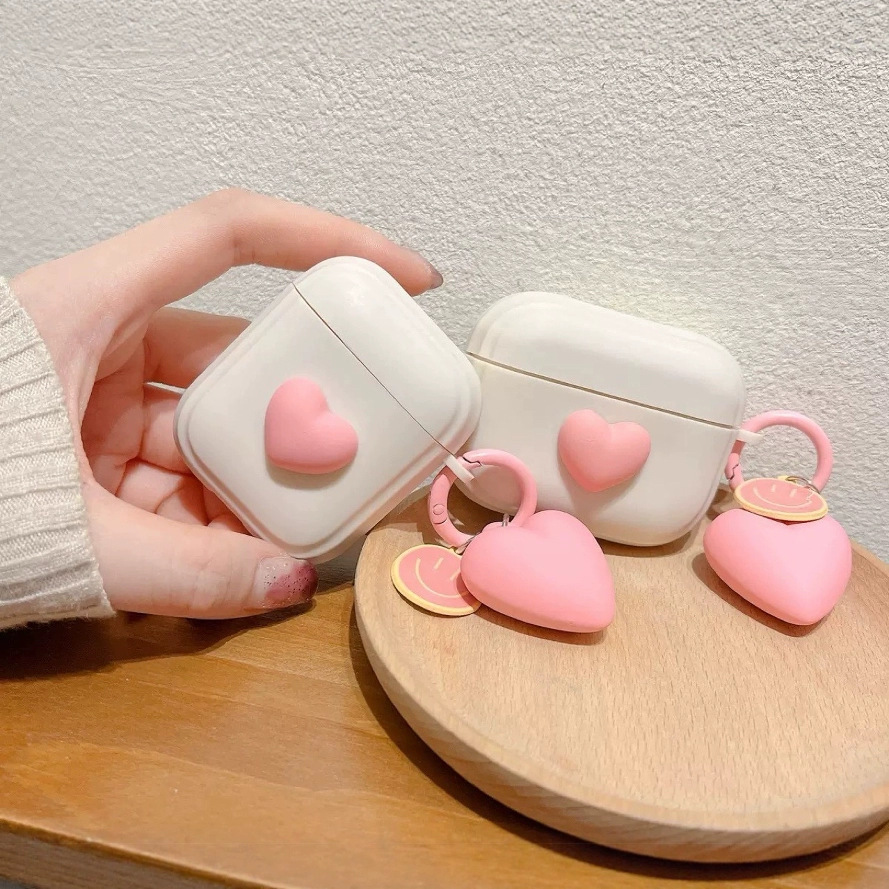 Защитный чехол для AirPods с сердцем Kabi