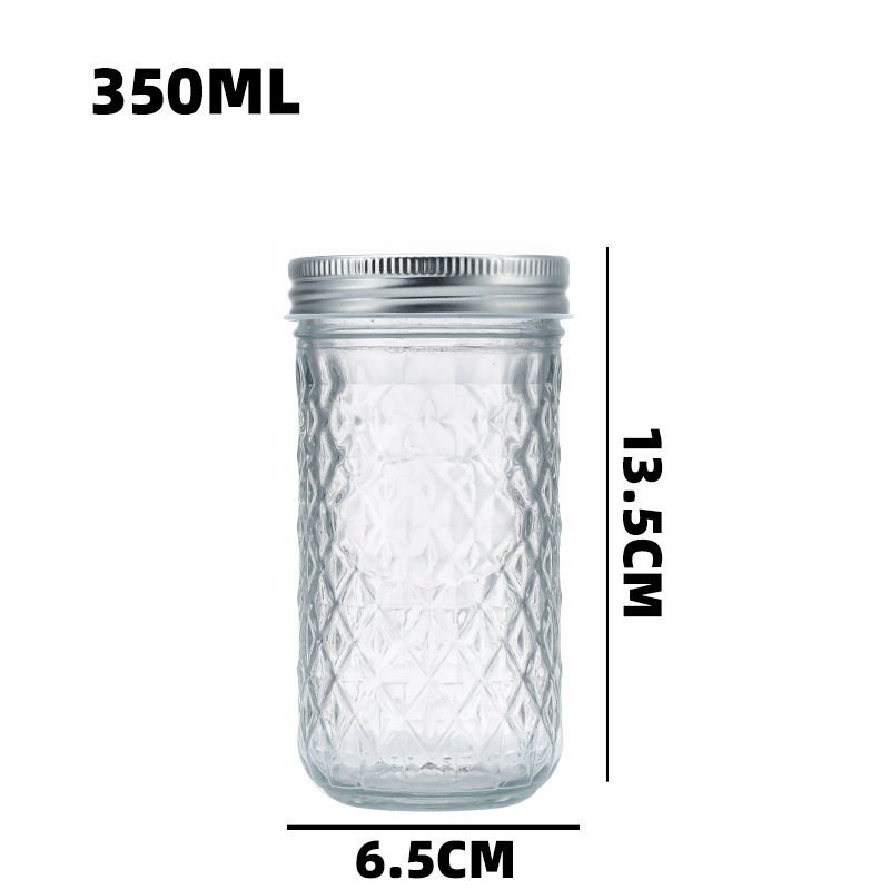 라벨링 영역이 있는 350ml, 투명