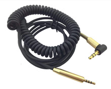 馬歇爾marshall 頭戴耳機連接線耳機音頻線彈簧3.5公對公對錄線