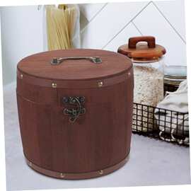 复古茶叶木桶木制茶叶包装礼品盒小青柑茶叶罐装散茶收纳盒