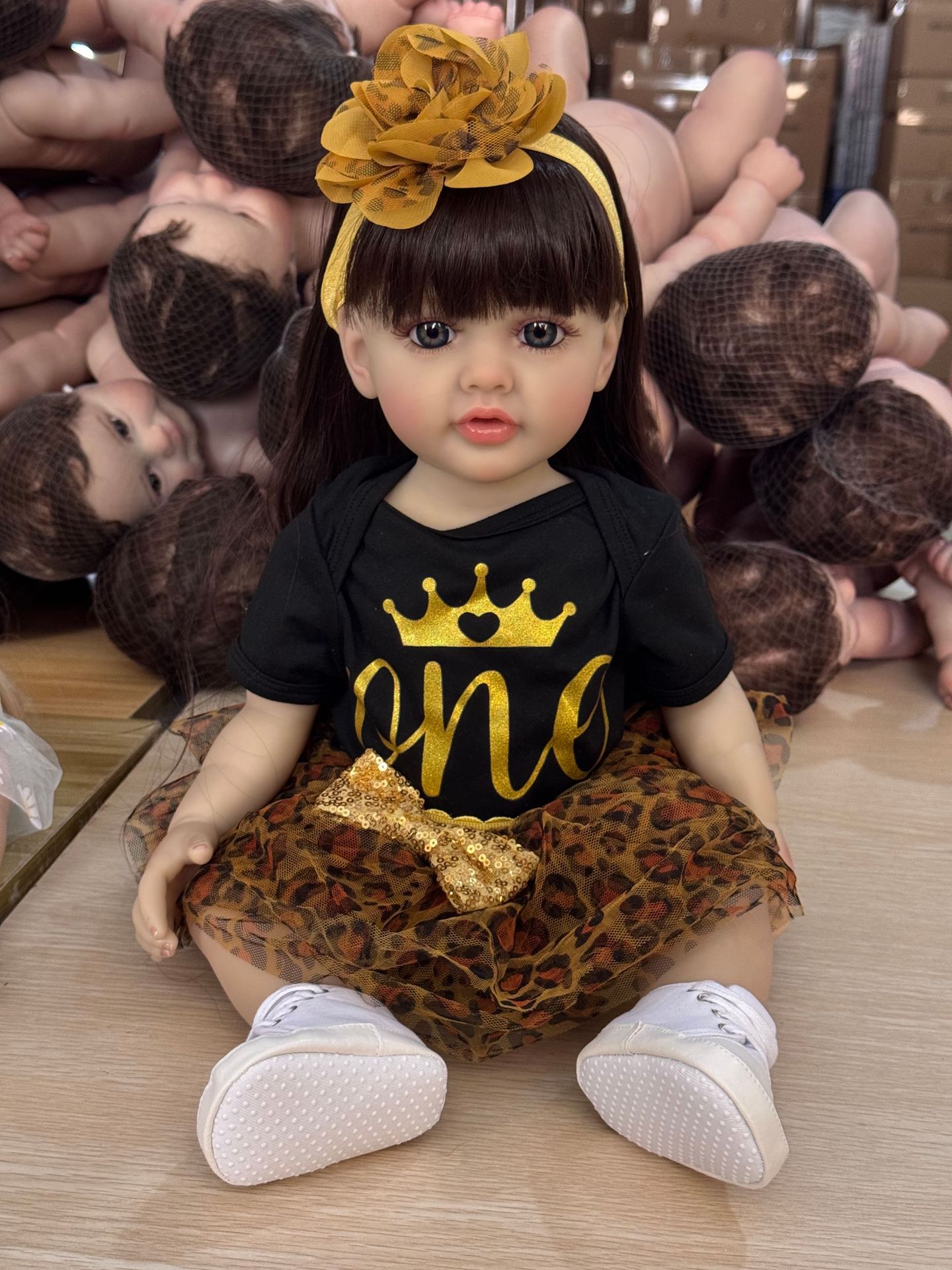Muñeca Reborn de Simulación de Bebé de 55 cm de Vinilo y Silicona para Niños