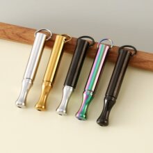 新款二合一口哨项链 解压焦虑瑜伽个性 钛钢冥想口味吊坠