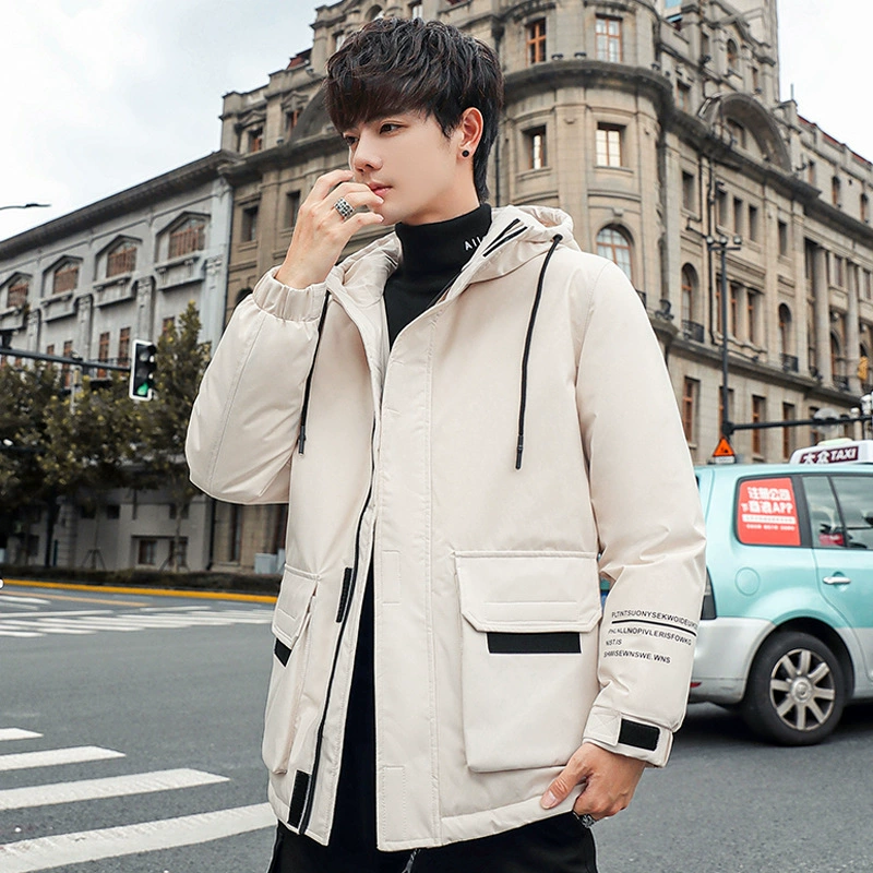 Мужской пуховик короткий 2023 новый зимний модный красивый утолщенный Молодежный спецодежда куртка повседневная Студенческая