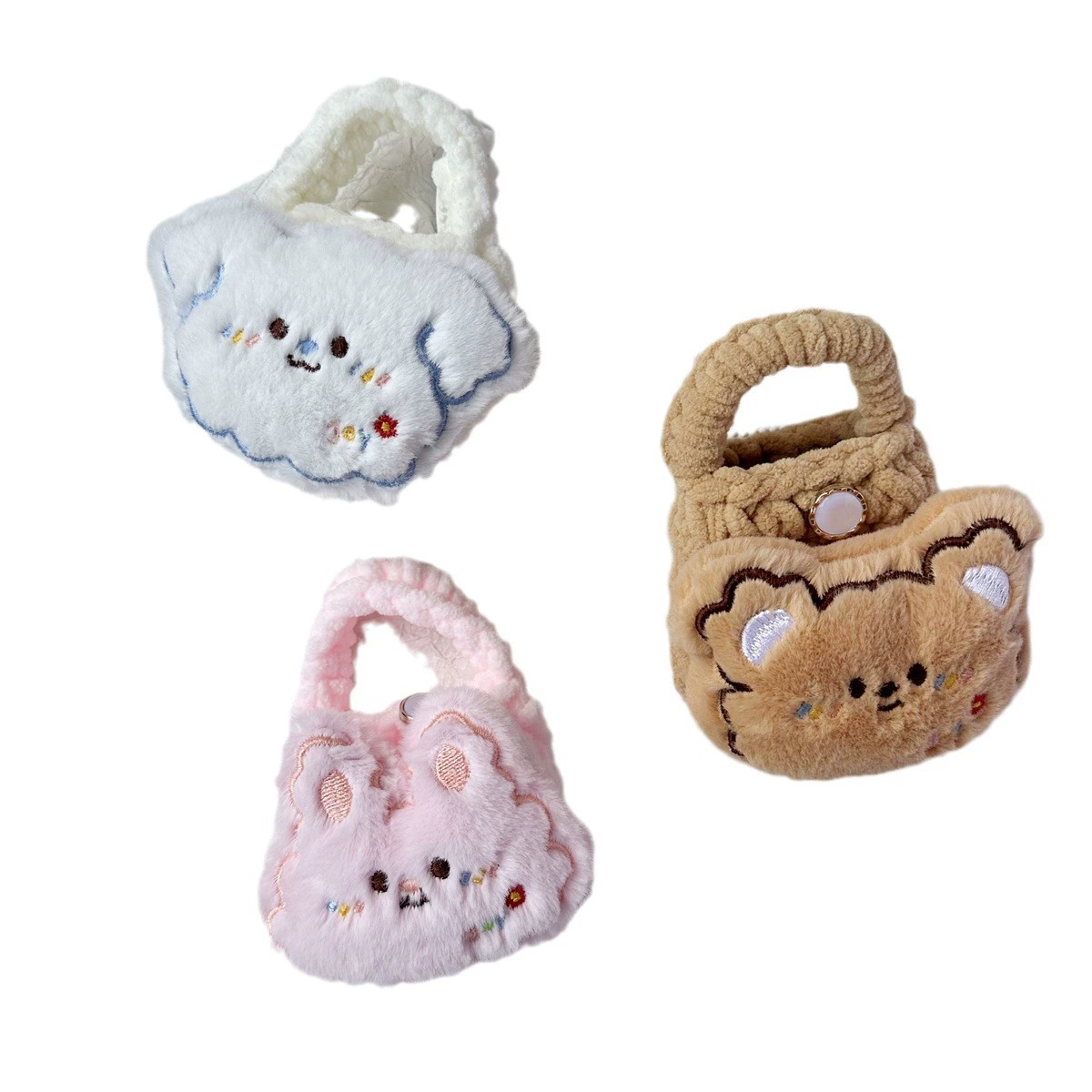 Подлинно тканый милый крючком handmade, наушники, плюшевый переносной мешок, кошелек, маленькая сумка, кулон, кукла, милые животные, новая коллекция