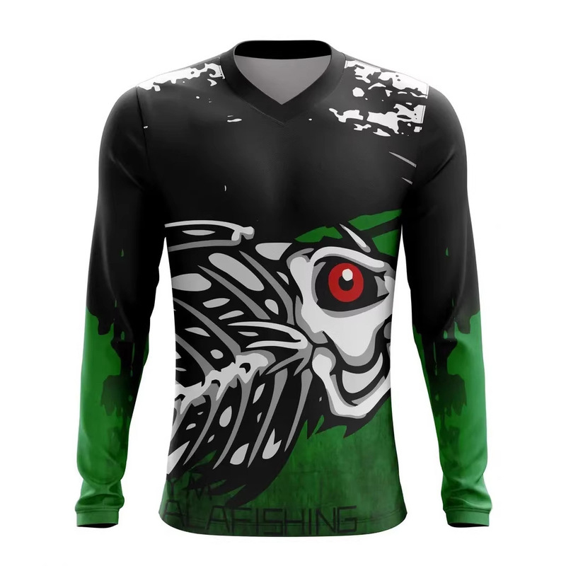 Camouflage Hunting Long-Sleeved Men's T-Shirt Carnival Outdoor Sports Training Clothing Long-Sleeved T-Shirt Hiking Fishing Customizable