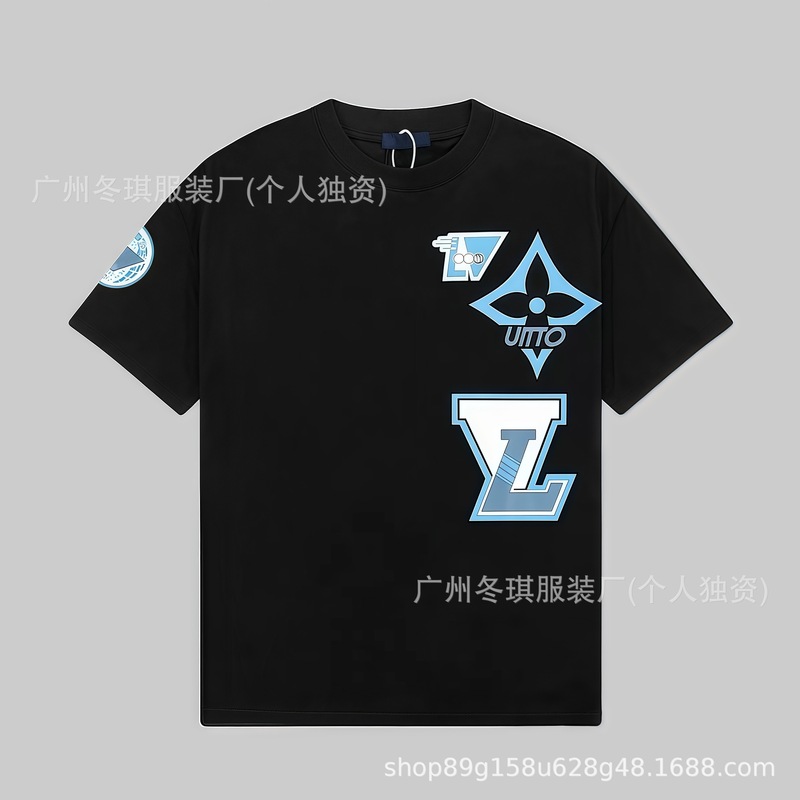 ロバ家の新型紙飛行機限定四葉草L家高バージョン半袖潮牌ゆるいtシャツカジュアル日常代発|undefined