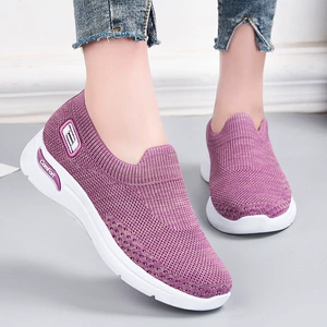 Ladies' Casual Breathable Sneakers with PVC Sole and EVA Insole