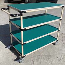 防静电周转车物料架移动多功能工具车精益管工作台手推车多层