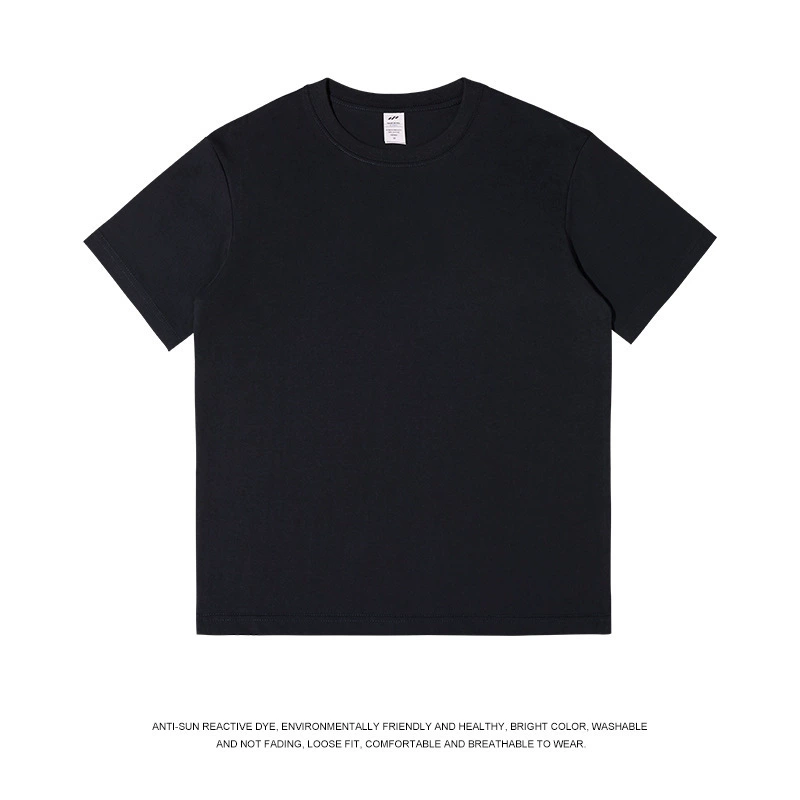 Летняя хлопковая базовая футболка с коротким рукавом, свободного кроя, oversize