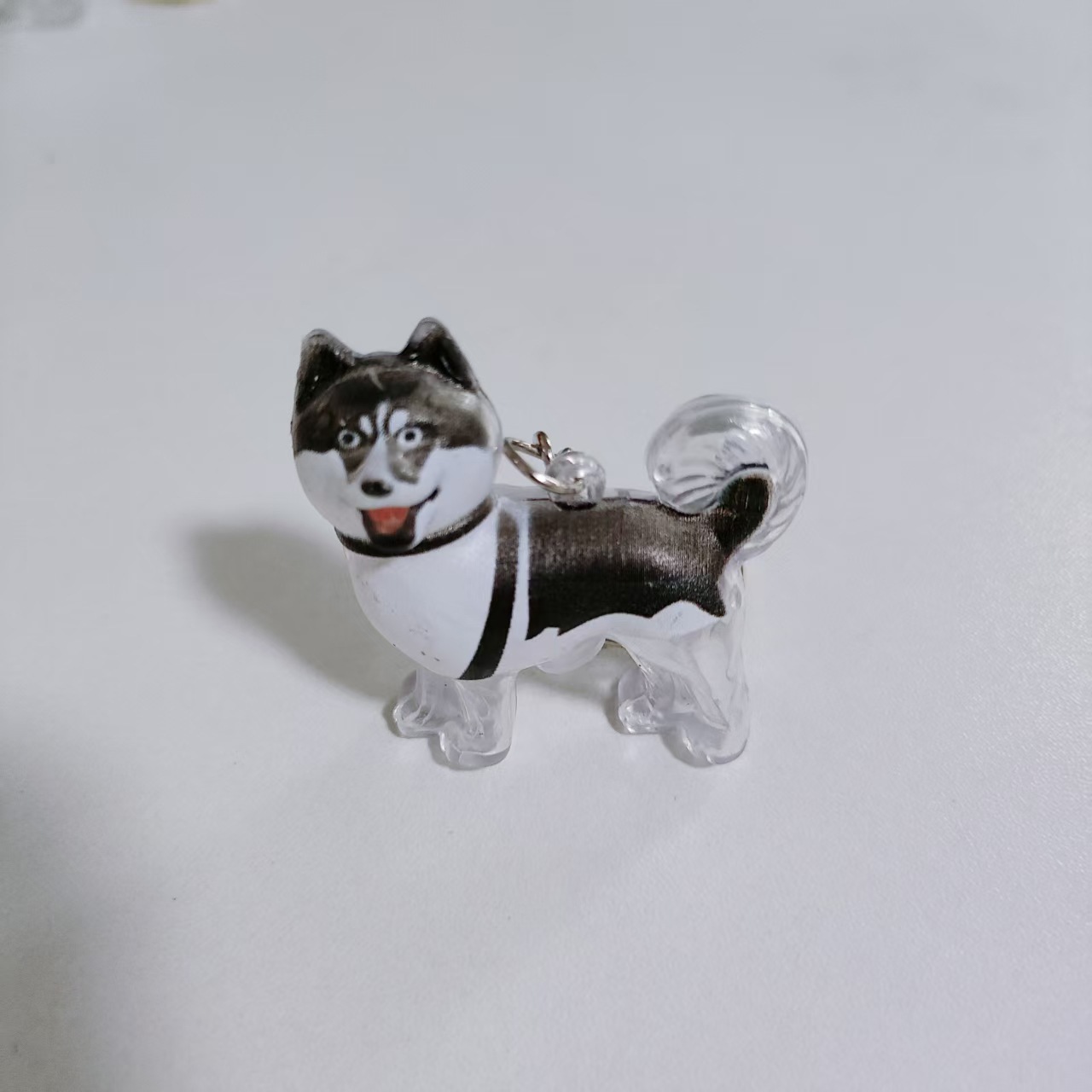 Caja de almacenamiento para perros y gatos colgantes de pelo transparente colección de almacenamiento cápsula bolsa colgantes de llaver
